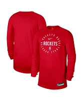 Nike Men's Red Houston Rockets 2024/25 Legend On-Court Practice Long Sleeve T-Shirt