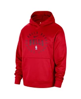 Nike Men's Red Chicago Bulls 2024/25 Spotlight On-Court Practice Performance Pullover Hoodie