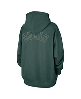 Jordan Women's Green Milwaukee Bucks Courtside Statement Edition Oversize Pullover Hoodie