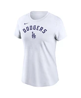 Nike Women's White Los Angeles Dodgers Team Arch T-Shirt