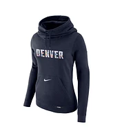 Nike Women's Navy Denver Nuggets 2024/25 City Edition Essential Club Pullover Hoodie