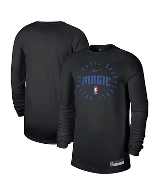 Nike Men's Black Orlando Magic 2024/25 Legend On-Court Practice Long Sleeve T-Shirt