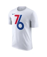 Nike Men's White Philadelphia 76ers 2024/25 City Edition Essential Logo T-Shirt