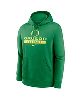 Nike Men's Green Oregon Ducks Football Stack Club Fleece Pullover Hoodie