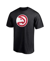 Fanatics Men's Black Atlanta Hawks Primary Logo T-Shirt