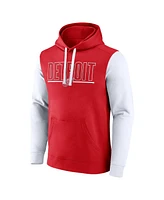 Logo Athletic Men's Red Detroit Wings Deliver Fleece Pullover Hoodie