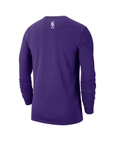 Nike Men's Purple Utah Jazz 2024/25 City Edition Essential Logo Long Sleeve T-Shirt