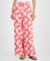 Tommy Hilfiger Women's Riviera Floral Wide-Leg Pants