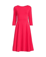 Lands' End Women's Starfish 3/4 Sleeve Dress