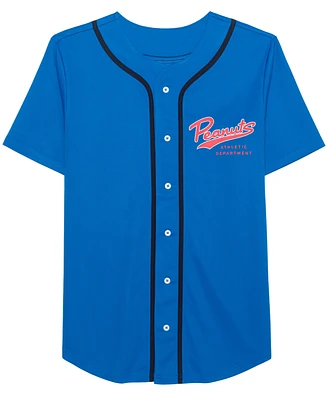 Hybrid Men's Peanuts Baseball Jersey Shirt