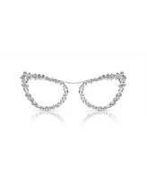 Swarovski Women's Blue Light Glasses with Crystals clip-on, SK7011