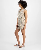 Tommy Hilfiger Women's Striped Clean-Front Shorts