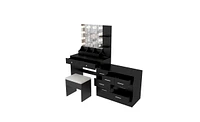 Makeup Vanity with Lights – Led Lighted Dressing Table with Storage for Bedroom or Makeup Area