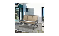 Outdoor Courtyard Seating for 3 People Comfortable Patio Bench Set for Relaxing and Entertaining