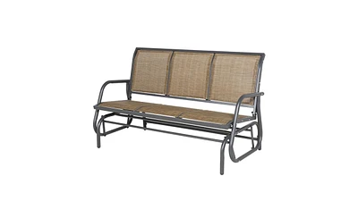 Outdoor Courtyard Seating for 3 People Comfortable Patio Bench Set for Relaxing and Entertaining