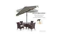Outdoor Beach Umbrella – Lightweight and Portable Uv Protection for Beach, Picnic, or Outdoor Use