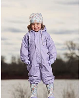 Deux par Baby Girls Mid-Season One-Piece Outerwear Lilac With Printed Hat