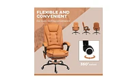 Executive Office Chair with Massage and Heating Options for Relaxation