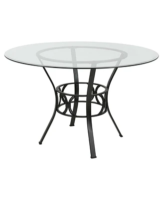 Round Dining Table – Elegant and Space-Saving Dining Table for Kitchen or Dining Room