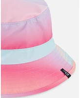 Deux par Baby Girls Printed Beach Sun Hat Pink, Orange, And Turquoise