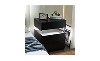 3-Drawer Nightstand Dresser for Bedroom End Table with Storage and Modern Design