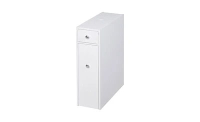 Paper Cabinet / Side Table / Bathroom Corner Cabinet Space-Saving Storage for Bathroom or Home Use