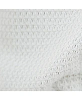 Women's White Waffle Knit Wide Leg Romper