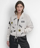 Dkny Women's Logo Bomber Jacket