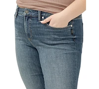 Silver Jeans Co. Plus Suki Curvy-Fit Cropped Denim