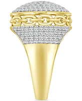 Men's Diamond Circle Cluster Ring (1-1/2 ct. t,w.) in 10k Gold