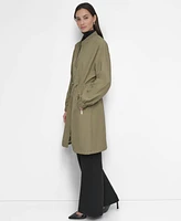 Dkny Women's Perforated Long-Sleeve Anarak Jacket