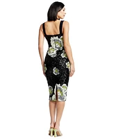 Dress the Populations Women's Nicole Floral-Sequined Midi