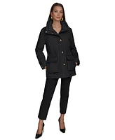 Donna Karan New York Women's Stand-Collar Cinched-Waist Coat