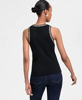 I.n.c. International Concepts Women's Studded Tank Sweater, Exclusively at Macy's