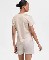 I.n.c. International Concepts Women's Foil T-Shirt, Exclusively at Macy's