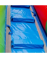 HeroKiddo Block Party Commercial Grade Inflatable Water Slide with Attached Pool / Drainage / Air Blower Included, Outdoor Indoor, Rental Quality, Big