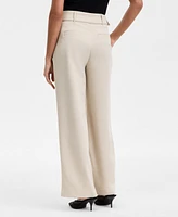 I.n.c. International Concepts Women's High-Rise Belted Wide-Leg Pants, Exclusively at Macy's