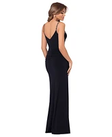 Xscape Petite Embellished V-Neck Gown