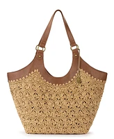 The Sak Roma Straw Small Shopper Tote Bag