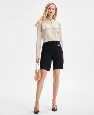 I.n.c. International Concepts Women's Pull-On Bermuda Shorts