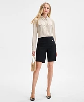 I.n.c. International Concepts Women's Pull-On Bermuda Shorts