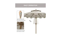 Durable Outdoor Beach Umbrella for Sun Protection and Beach Comfort