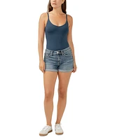 Silver Jeans Co. Women's Suki Mid-Rise Denim Shorts