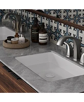 8 in. Widespread Double Handle Black Bathroom Faucet