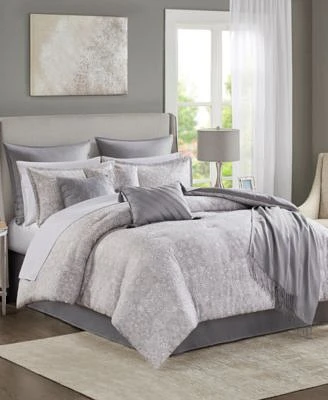 Addison Park Leander 14 Pc. Jacquard Comforter Set Exclusive At Macys