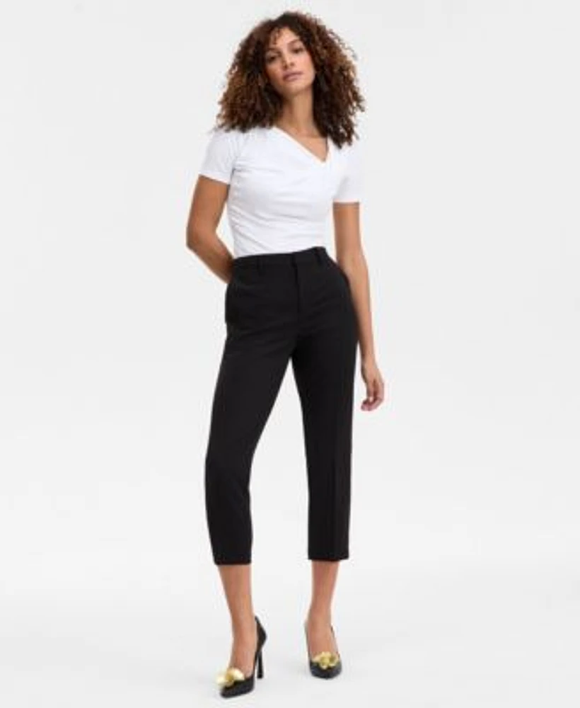 I.N.C. International Concepts Womens Slim Cropped Trousers 0 16p Exclusively At Macys