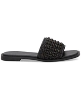 Lucky Brand Women's Gidya Beaded Slide Flat Sandals