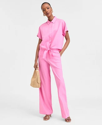 I.n.c. International Concepts Women's Tie-Front Blouse, Exclusively at Macy's