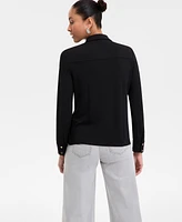 I.n.c. Internaitonal Concepts Women's Knit Utility Shirt, Exclusively at Macy's