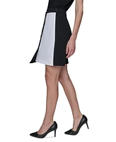 Karl Lagerfeld Paris Women's Colorblocked Mini Skirt